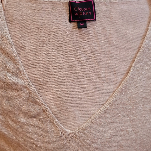 Colour Works Knitted Sweater With V-Neckline - Picture 7 of 7